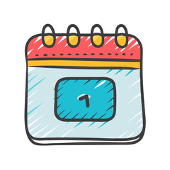 calendar icon, calendar vector illustration-simple illustration of calendar, perfect for calendar logos and icons