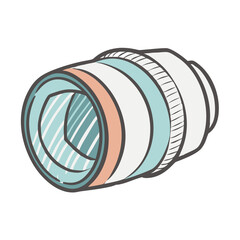 camera lens icon, camera lens vector illustration-simple illustration of camera lens, perfect for camera lens logos and icons