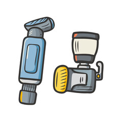 Fototapeta premium camera accessories icon, camera accessories vector illustration-simple illustration of camera accessories, perfect for camera accessories logos and icons