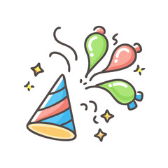celebration icon, celebration vector illustration-simple illustration of celebration, perfect for celebration logos and icons