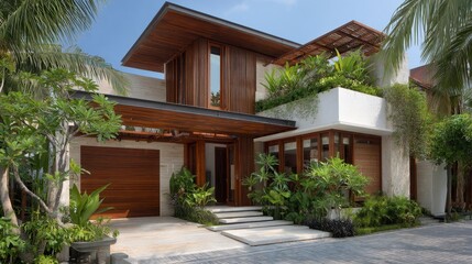 Modern house exterior design