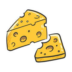 cheese icon, cheese vector illustration-simple illustration of cheese, perfect for cheese logos and icons