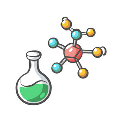 chemistry icon, chemistry vector illustration-simple illustration of chemistry, perfect for chemistry logos and icons