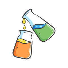 chemistry liquids icon, chemistry liquids vector illustration-simple illustration of chemistry liquids, perfect for chemistry liquids logos and icons