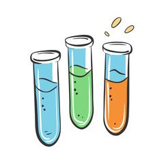 chemistry tubes icon, chemistry tubes vector illustration-simple illustration of chemistry tubes, perfect for chemistry tubes logos and icons