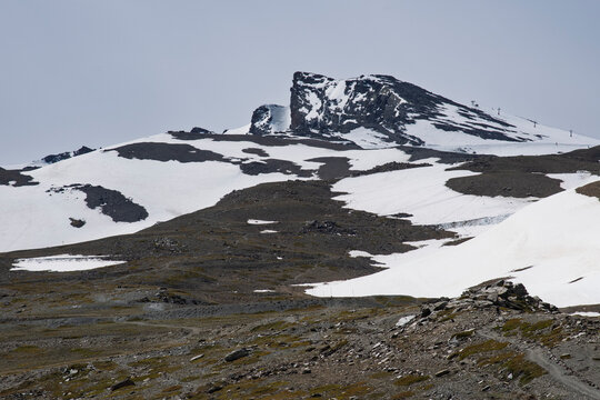 Pico del Veleta en Sierra Nevada en Granada, Espa&ntilde;a