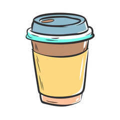 coffee cup icon, coffee cup vector illustration-simple illustration of coffee cup, perfect for coffee cup logos and icons