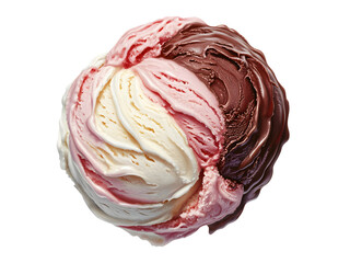 Obraz premium ice cream isolated on a transparent background 