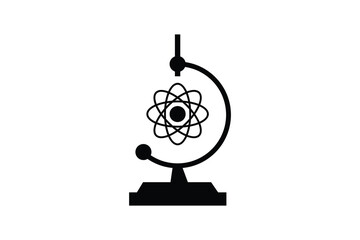 Bunsen burner art silhouettes with white background