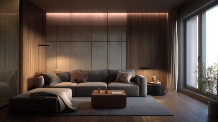 Modern living room interior design