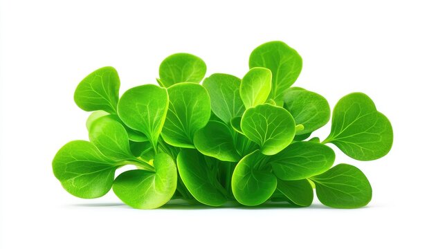 Lush vibrant green m&acirc;che greens display