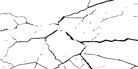 Closeup of dry fissure ground. White dried and cracked ground earth background.Gray crack on earth texture. erosion.	
