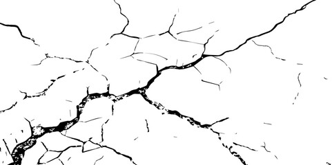 Obraz premium The Grunge background of The ground cracks on white background, black and white scratched texture, vector illustrator background, Dirty monochrome&nbsp;pattern&nbsp;vector. Vector.&nbsp;Illustration.