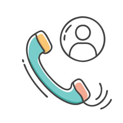 contact line icon, contact line vector illustration-simple illustration of contact line, perfect for contact line logos and icons