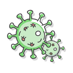 coronavirus icon, coronavirus vector illustration-simple illustration of coronavirus, perfect for coronavirus logos and icons