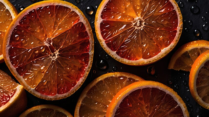 orange slices background