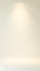 Generative AI image showcasing a minimalist cream-colored spotlight scene
