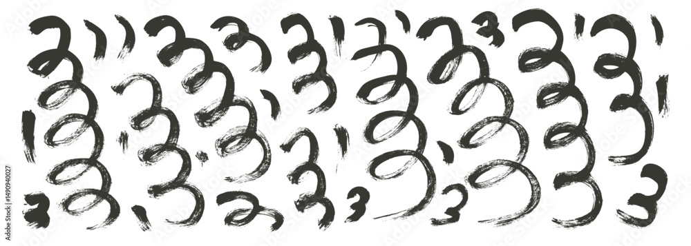 Poster ink brush stroke squiggles lines. hand drawn spirals confetti. brush stroke dye black linear scribbl