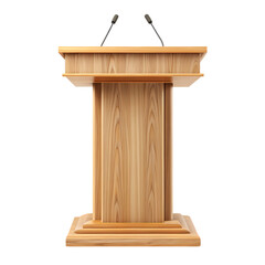 Wooden Lectern  Podium  Speech Stand  Buy Now isolated on transparent background