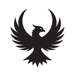 Phoenix With Glowing Sunrise Silhouette