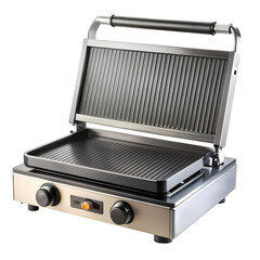 Fototapeta premium Commercial Electric Contact Grill Restaurant Kitchen Equipment isolated on transparent background