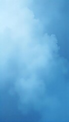 Generative AI Ethereal cloudscape in shades of blue dreamy and calming