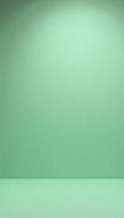 Generative AI background in pastel green with gradient lighting effect