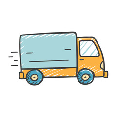delivery truck i icon, delivery truck i vector illustration-simple illustration of delivery truck i, perfect for delivery truck i logos and icons