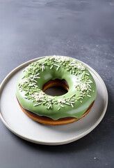 matcha flavor donut