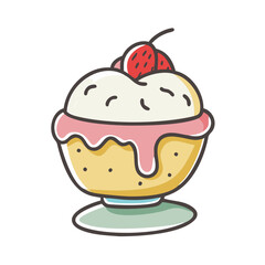 dessert icon, dessert vector illustration-simple illustration of dessert, perfect for dessert logos and icons