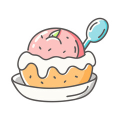dessert icon, dessert vector illustration-simple illustration of dessert, perfect for dessert logos and icons