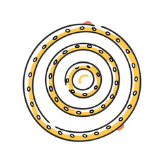 dotted spiral icon, dotted spiral vector illustration-simple illustration of dotted spiral, perfect for dotted spiral logos and icons