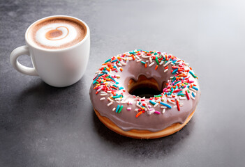 donut and latte