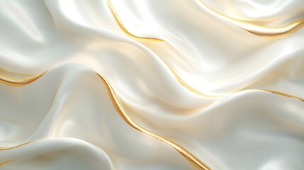 Obraz premium Flowing elegance of smooth golden texture high resolution picture