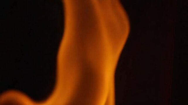 Cinematic Fire Flame Vertical View 03