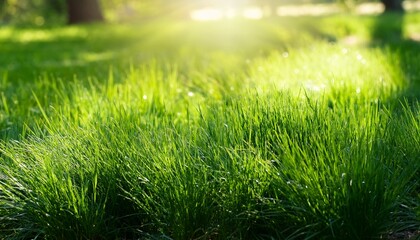 Fototapeta premium green grass in the garden