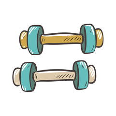 dumbbells icon, dumbbells vector illustration-simple illustration of dumbbells, perfect for dumbbells logos and icons