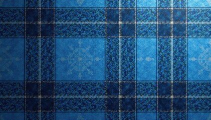 Subtle blue & grey glen plaid, continuous design, texture, subtle