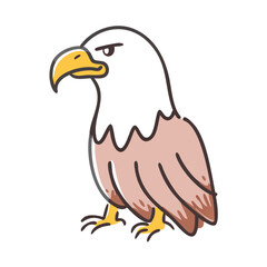 eagle icon, eagle vector illustration-simple illustration of eagle, perfect for eagle logos and icons