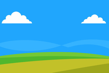 Fototapeta premium vector illustration of a landscape