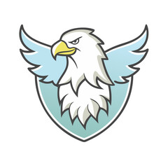 eagle logo icon, eagle logo vector illustration-simple illustration of eagle logo, perfect for eagle logo logos and icons