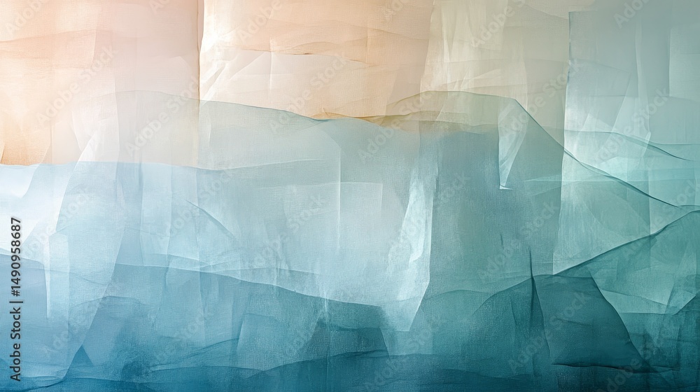 Poster abstract art design with soft color transitions.