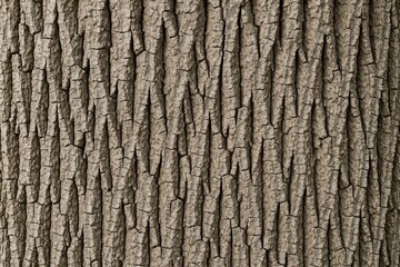 Obraz premium Poplar Bark Texture with Long Vertical Cracks and Natural Wood Patterns