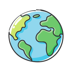 earth icon, earth vector illustration-simple illustration of earth, perfect for earth logos and icons