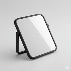 Simple mirror isolated on white