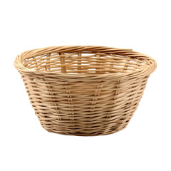 Obraz premium Wicker basket, isolated on a transparent background Png file format