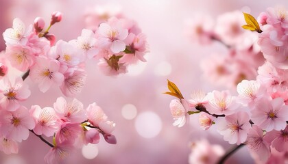 pink cherry blossom background