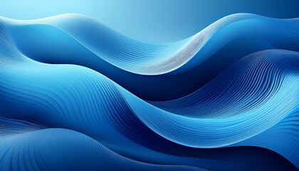 corporate business banner design featuring a minimal blue wave pattern