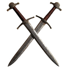  Medieval Two Swords Crossed