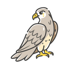 falcon icon, falcon vector illustration-simple illustration of falcon, perfect for falcon logos and icons